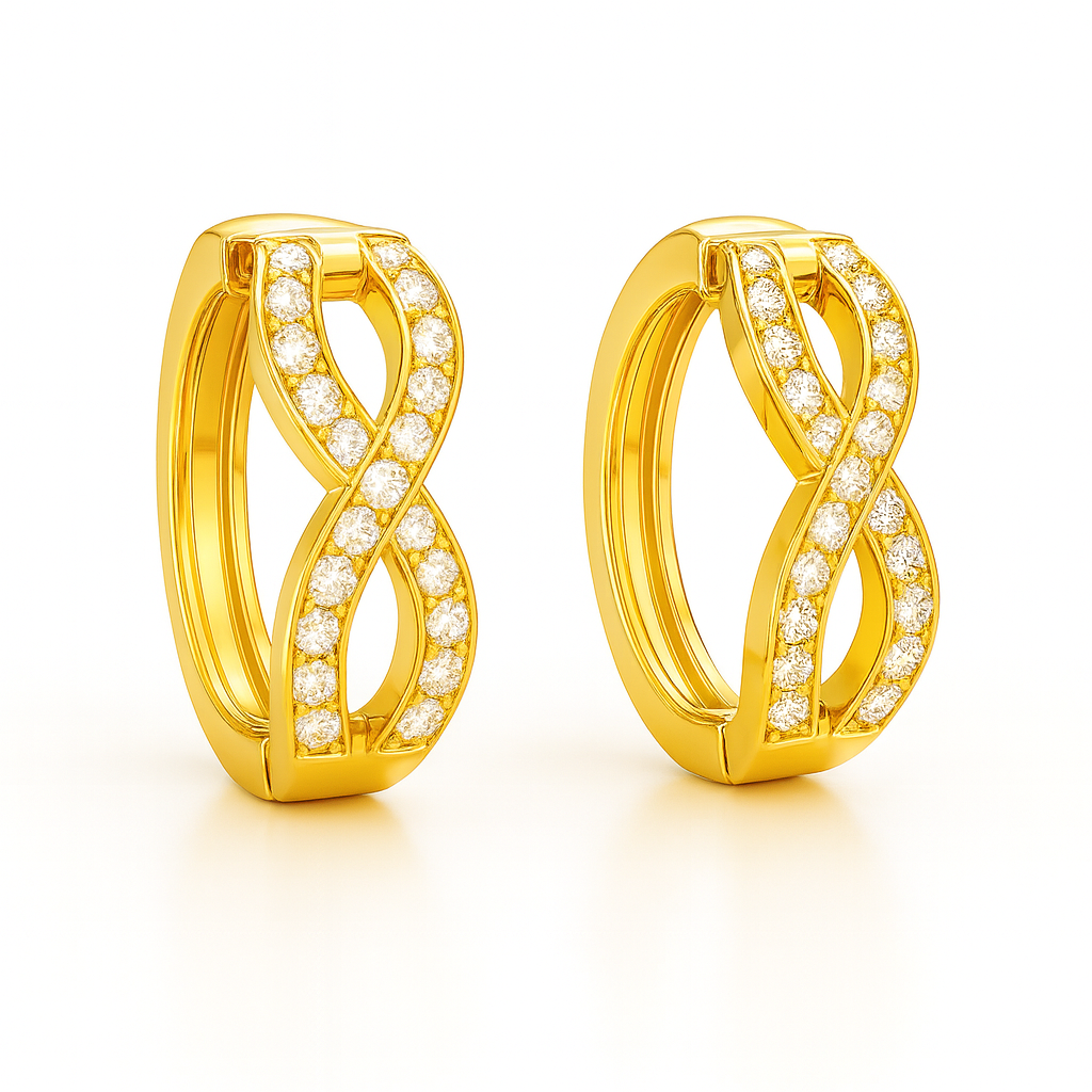IMPERARI INFINITA – DIAMOND EARRINGS YELLOW GOLD