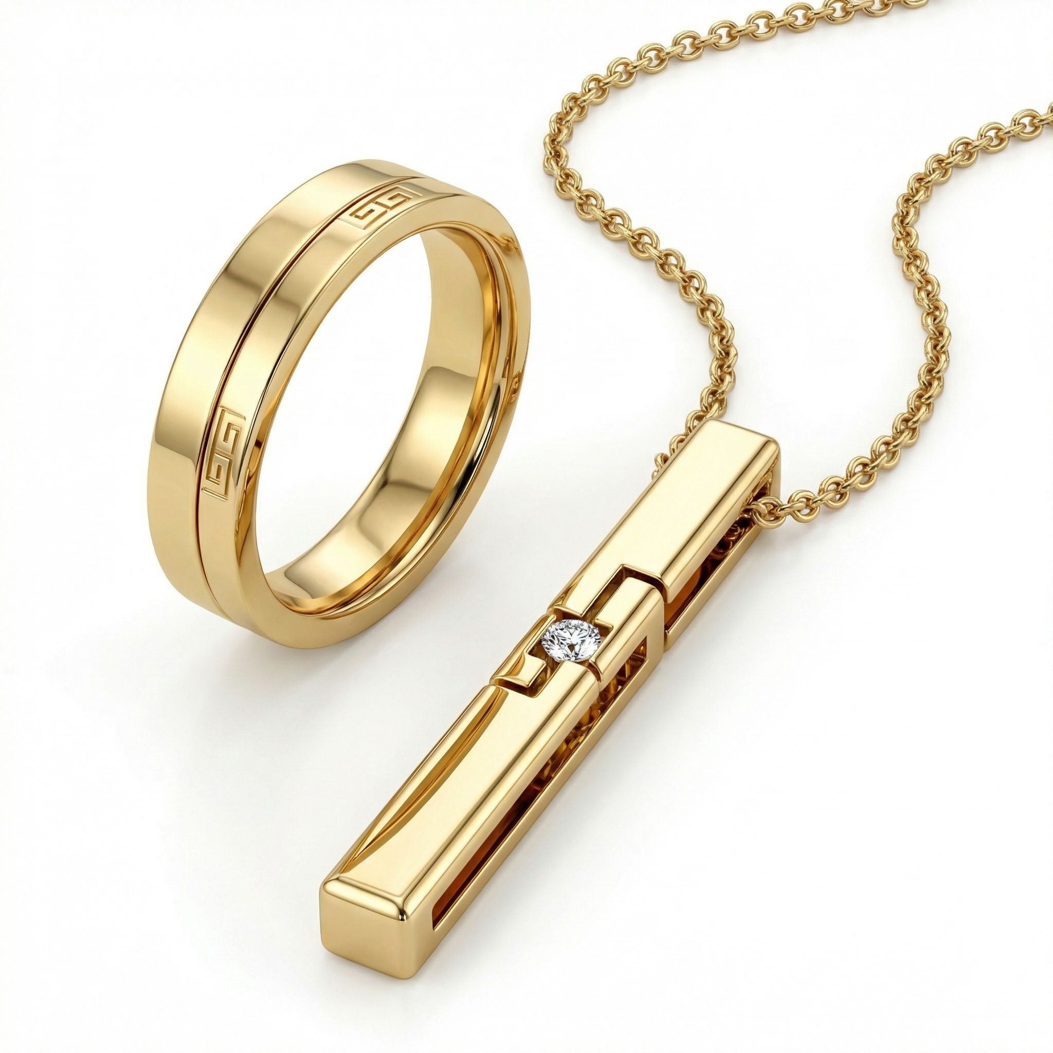 IMPERARI MEANDRA – NUANCE PENDANT YELLOW GOLD