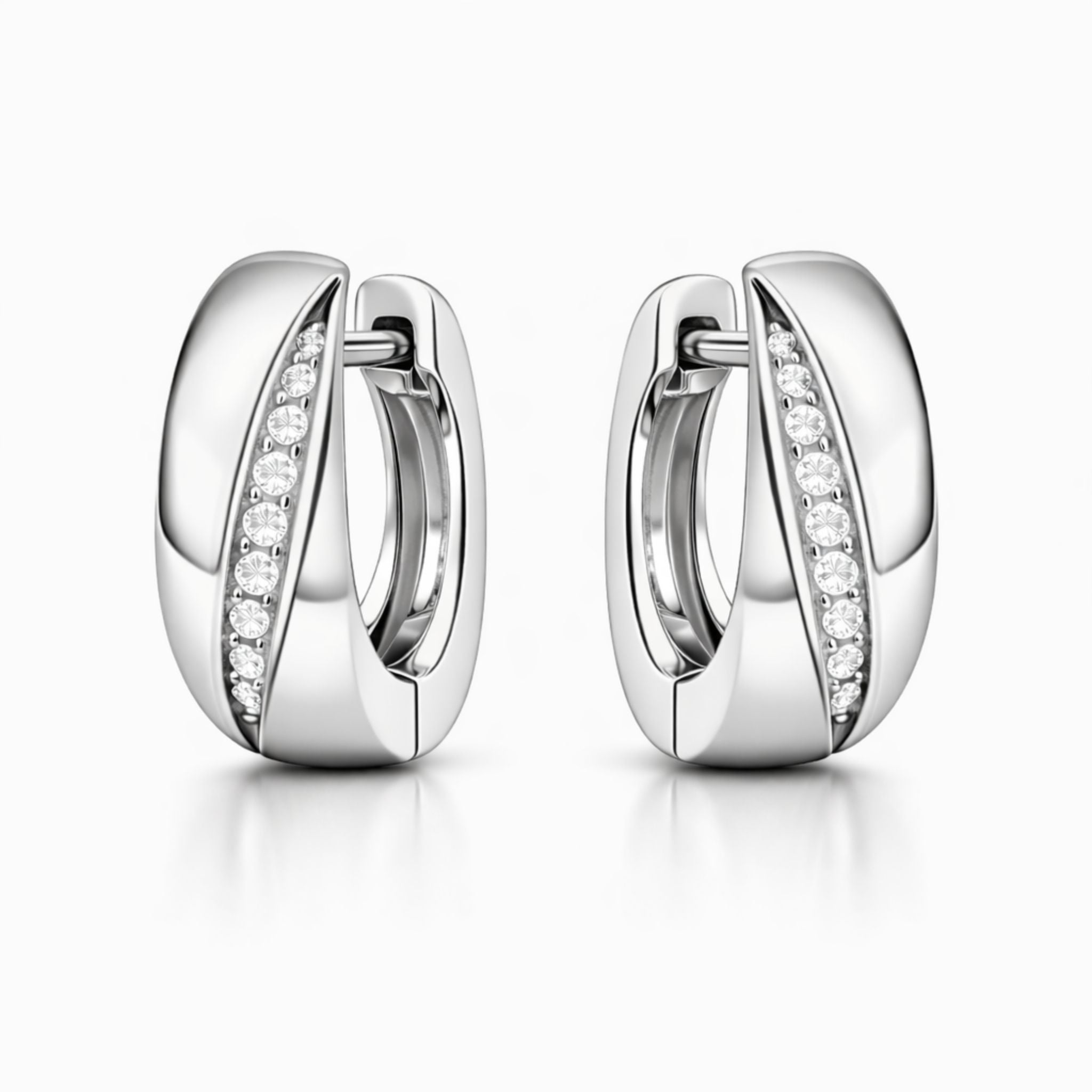 IMPERARI OPUS – FORM EARRINGS WHITE GOLD