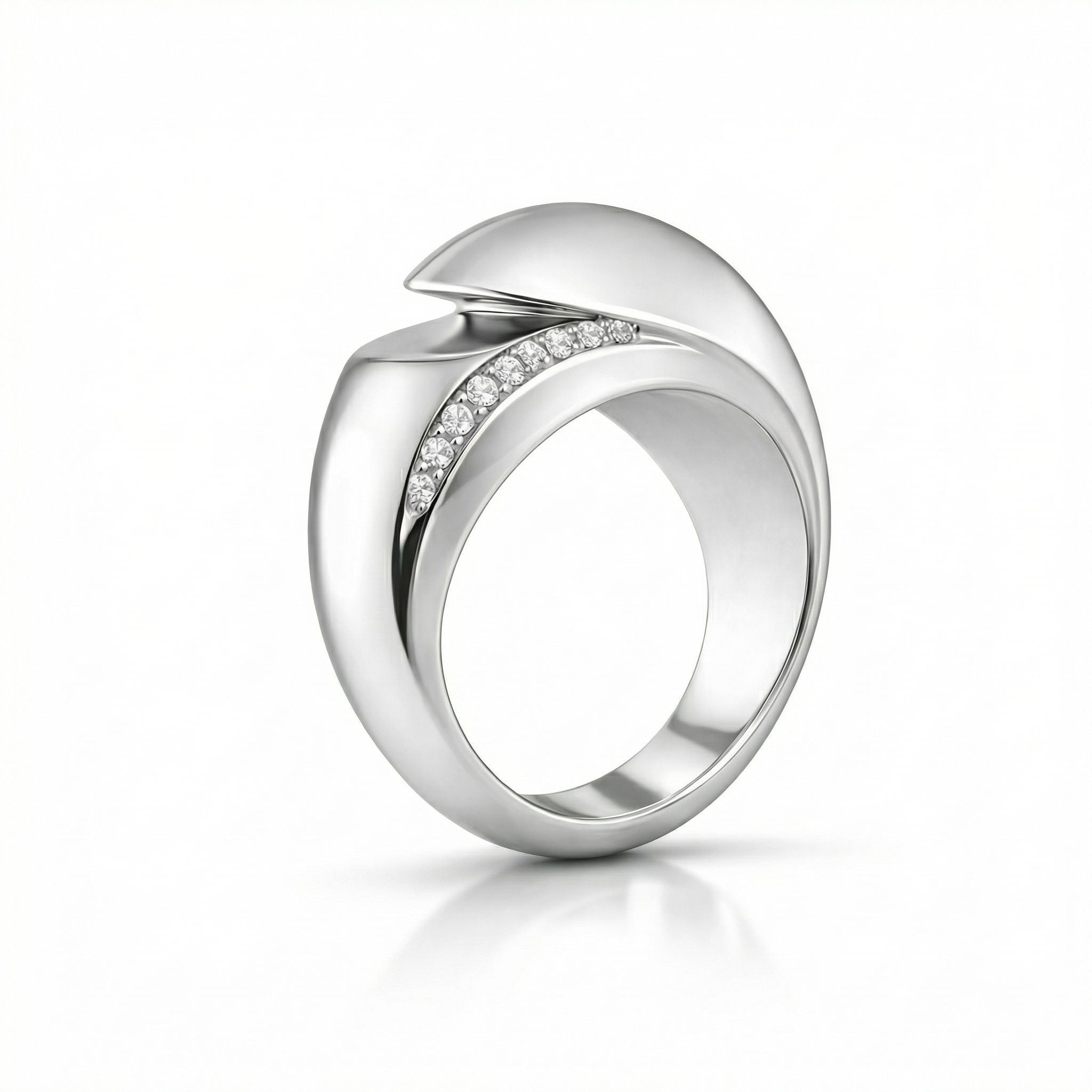 IMPERARI OPUS – SOLID RING WHITE GOLD